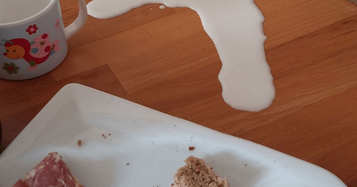 Titelbild: Gemüse mag ich nicht, Verschüttete Milch