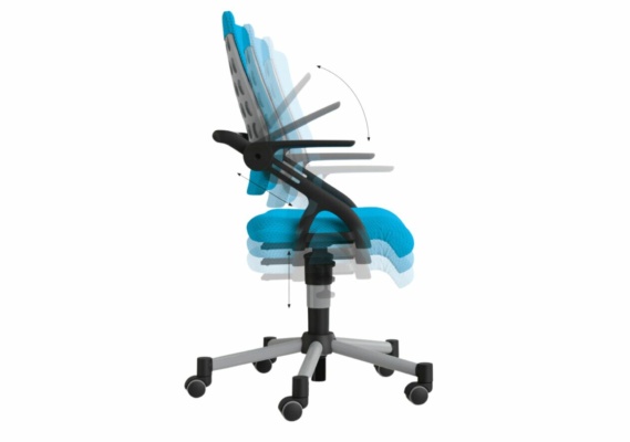 PAIDI Schreibtischstühle mit verstellbarer Sitzhöhe, Sitztiefe und Rückenlehne